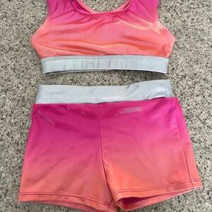 Magic Pink and Orange Ombre Activewear Set
